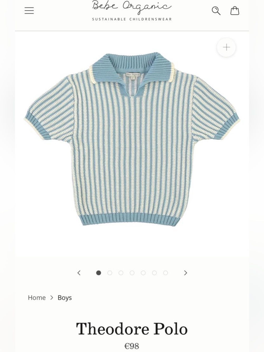 NWT BEBE ORGANIC Theodore polo 4y
